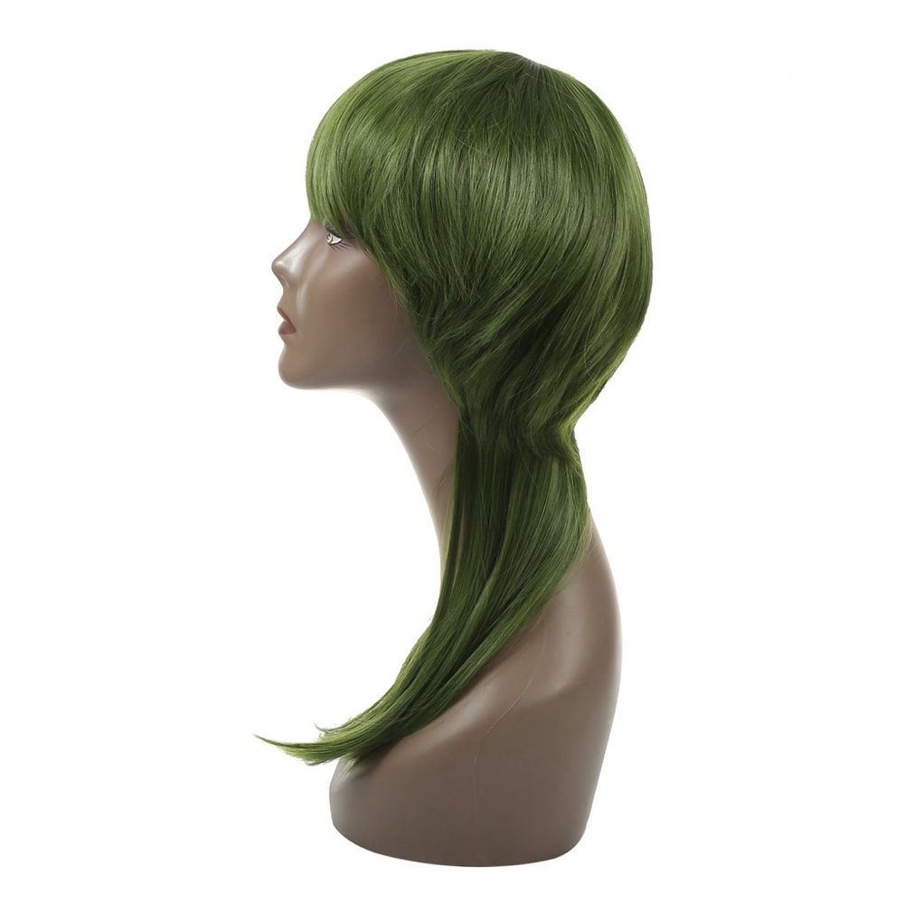 Olive Green Mullet Hair Wig New in Box and Bag